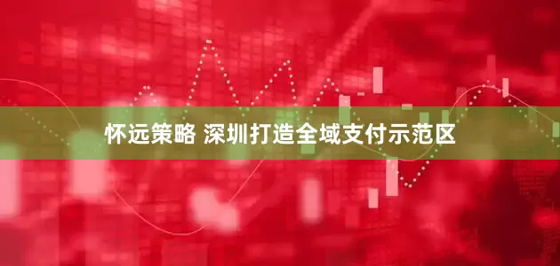 怀远策略 深圳打造全域支付示范区