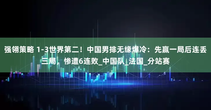 强翎策略 1-3世界第二！中国男排无缘爆冷：先赢一局后连丢三局，惨遭6连败_中国队_法国_分站赛