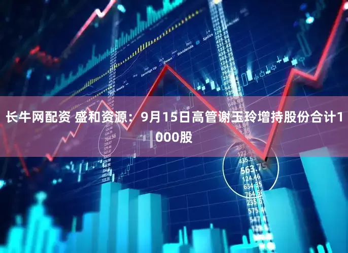 长牛网配资 盛和资源：9月15日高管谢玉玲增持股份合计1000股